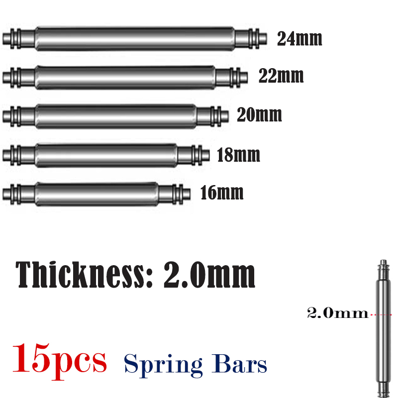 15pcs Watch Band Pin 2.0mm Dia - Spring Bar Tool Set review and price