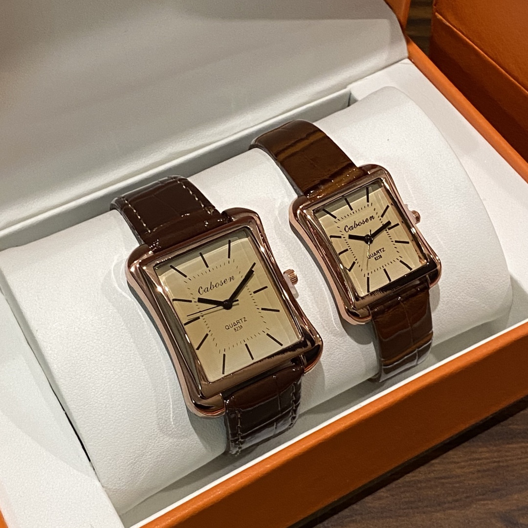 Couple Watch Quartz Movement B - Leather Watch Band Men review and price