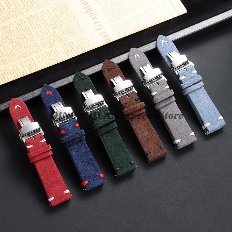 18mm 20mm 22mm Quick Release S - Suede Strap Watch review and price