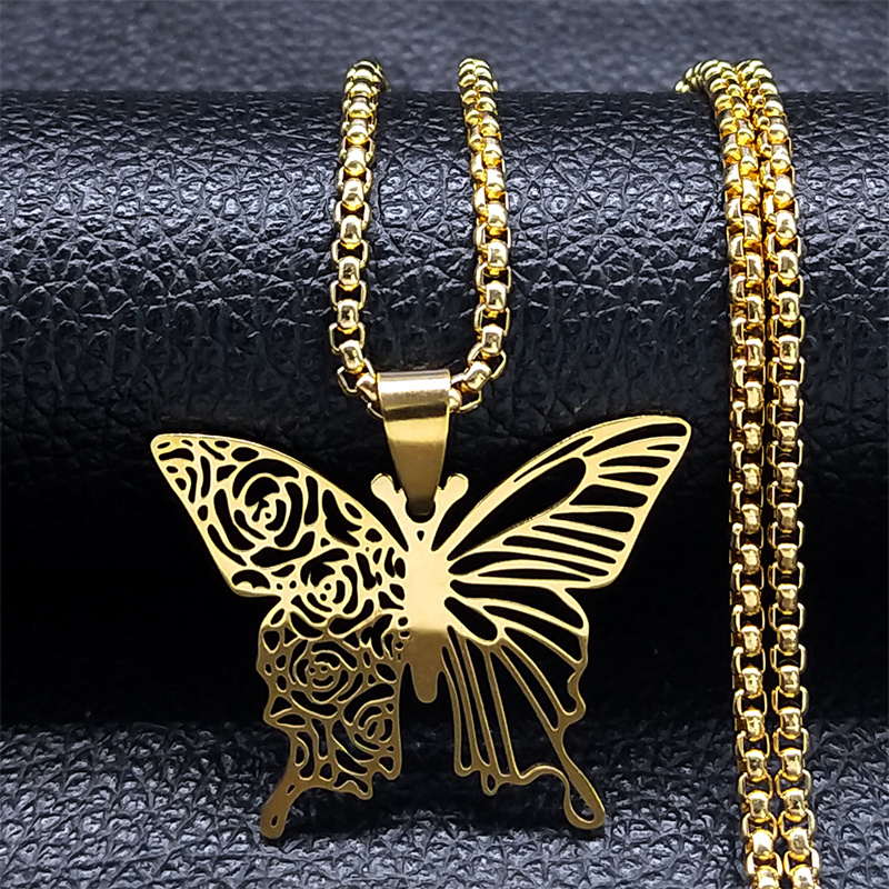 Aesthetic Butterfly Rose Flowe - Butterfly Clasp Deployant review and price
