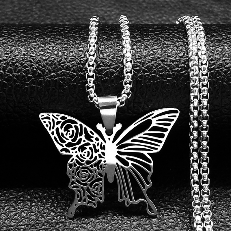 Aesthetic Butterfly Rose Flowe - Butterfly Clasp Deployant review and price