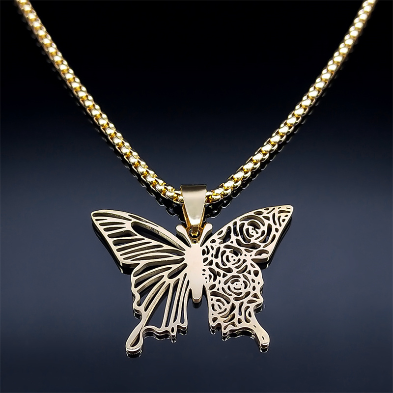 Aesthetic Butterfly Rose Flowe - Butterfly Clasp Deployant review and price
