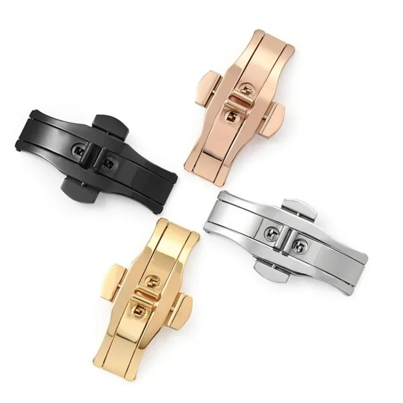 Polished Stainless Steel Buckl - Butterfly Clasp Deployant review and price