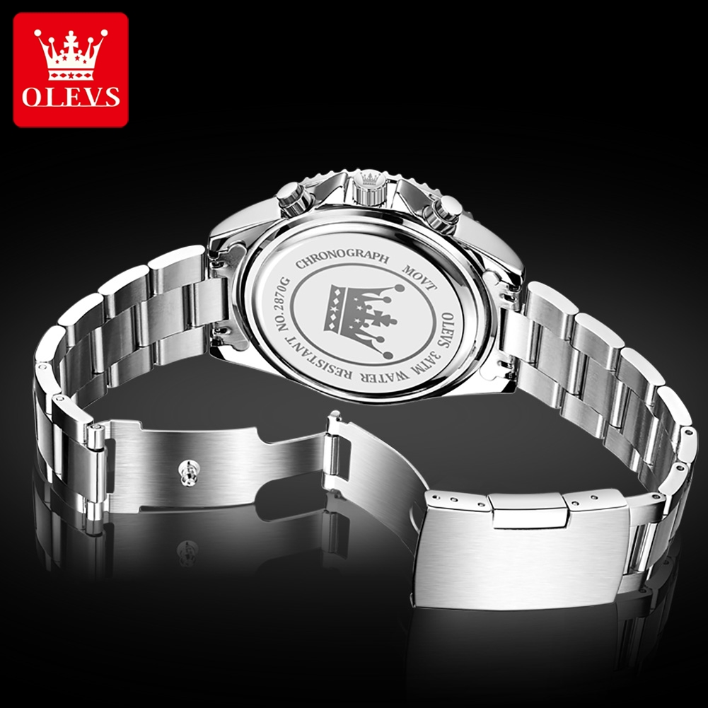 OLEVS 2870 Men's Watches Moon  - Rolex Watch Datejust review and price