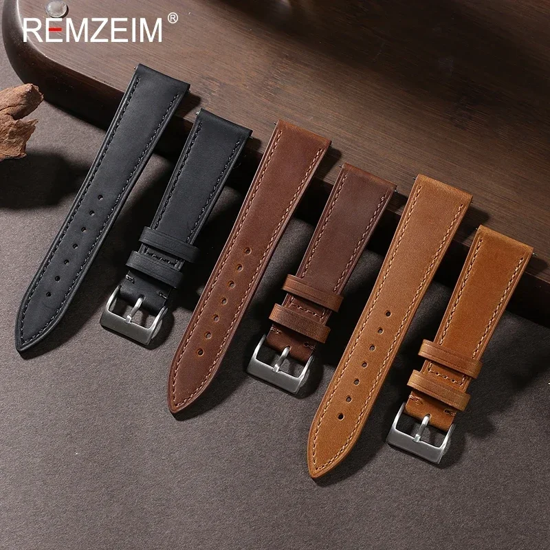Crazy Horse Quick Release Leat - Suede Strap Watch review and price