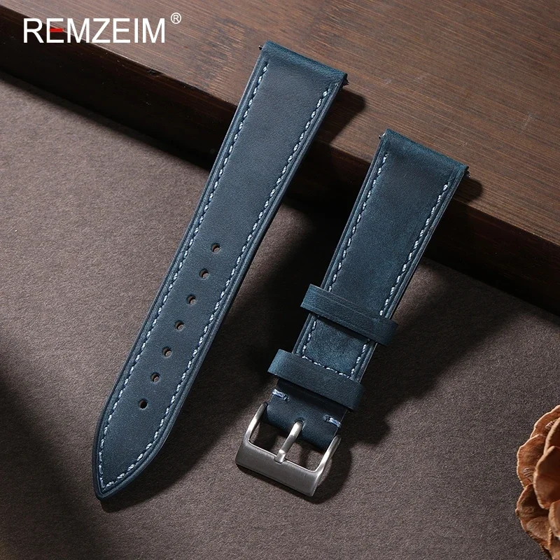 Crazy Horse Quick Release Leat - Suede Strap Watch review and price