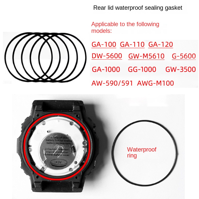 Rear cover waterproof ring for - Casio Watch G-Shock Dw-5600 review and price